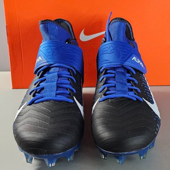 Nike Alpha Menace Pro 2 Mid Men's Football Cleats Royal Black BV3945-400 12/13 - Picture 6 of 9